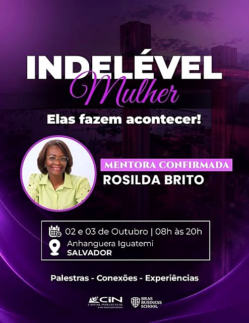 Cartaz do evento Indelével Mulher